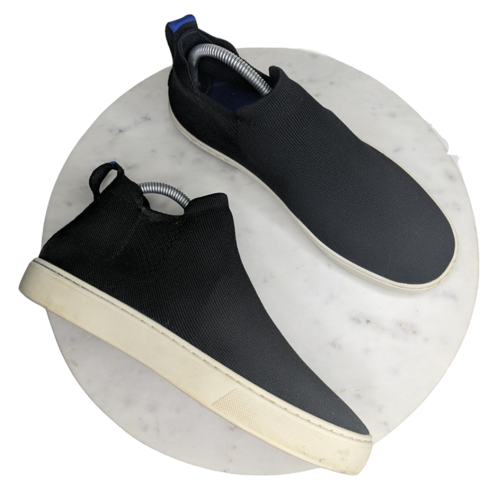 Rothy's The Chelsea Sneaker Bootie Black Slip on Women's Size 8.5